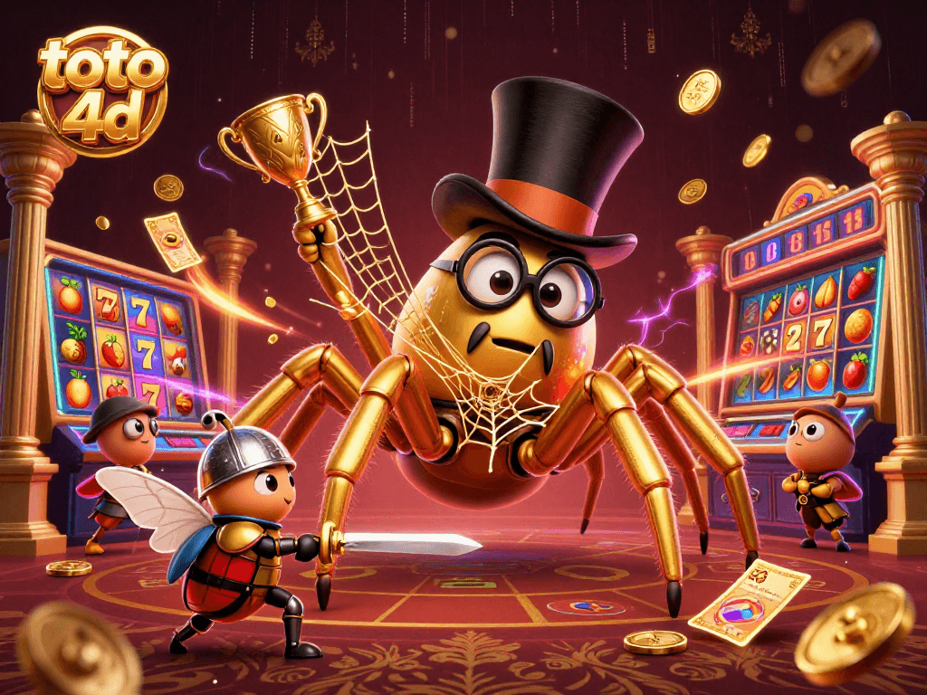 Engage with exciting toto 4d games while a golden tarantula weaves its web of chance.