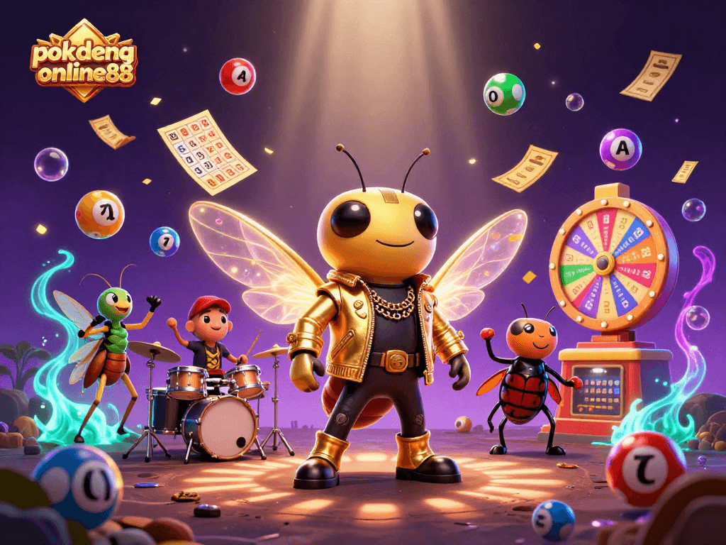 Engage in thrilling Pok Deng games with the vibrant atmosphere of pokdeng-online88, featuring characters and dynamic elements.
