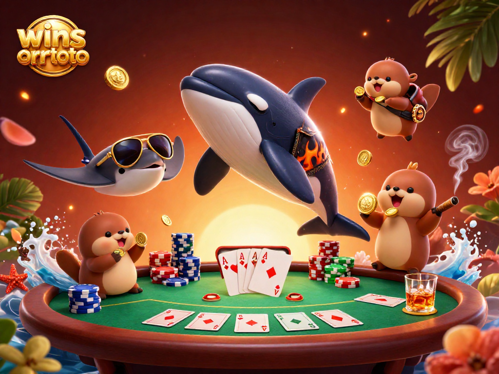 Menangkan peluang di winsortoto dengan gambar berwarna-warni dari ikan orca, stingray, dan beruang laut.