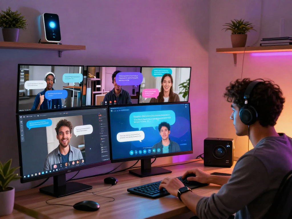 Engaging sex ai chat interaction in a modern digital workspace.