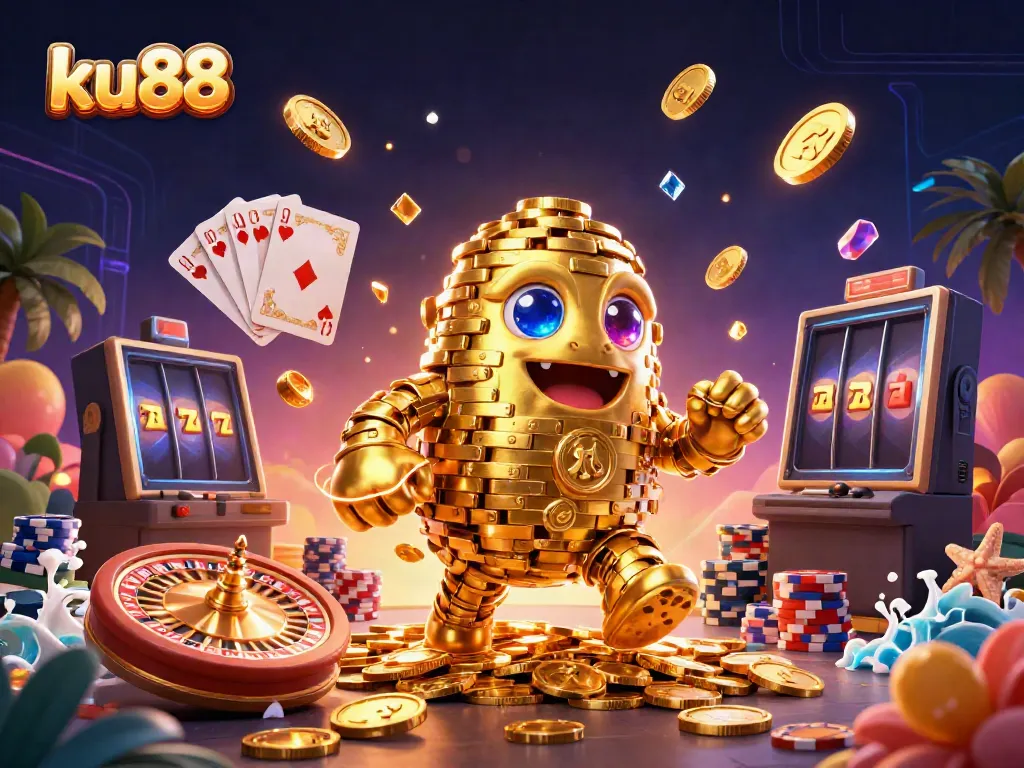 Experience the vibrant casino world with ku88, featuring animated characters and dynamic game elements.