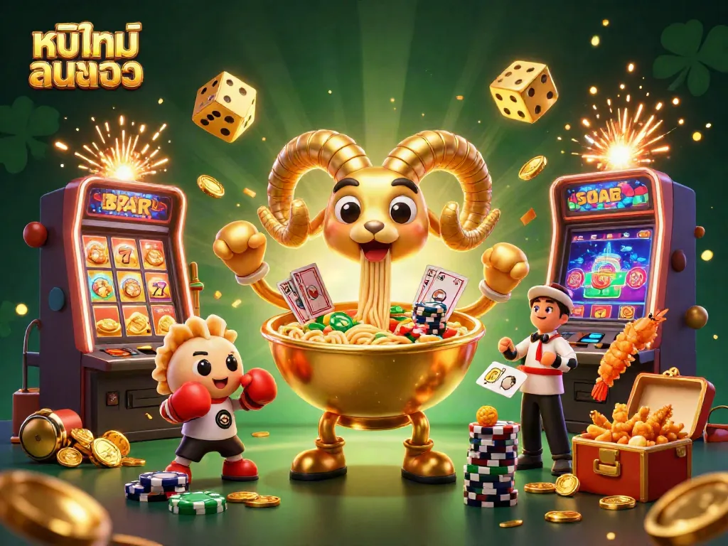 Engage with thrilling หนังใหม่ชนโรง experiences through a vibrant 3D casino portrayal featuring interactive characters and dynamic game elements.