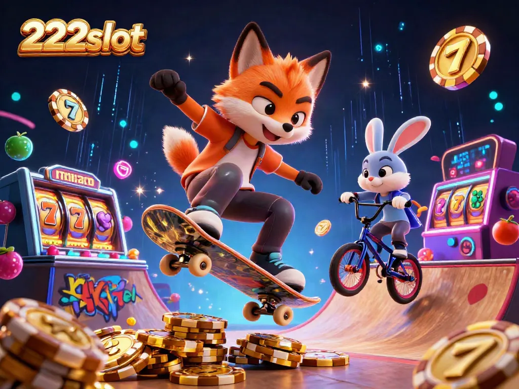 Mainkan 222slot dengan slot reels dan simbol buah yang ceria, memukau dengan atmosfer kasino.