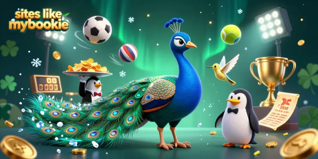 Experience the thrill of betting at sites like mybookie with colorful characters and dynamic sports elements.