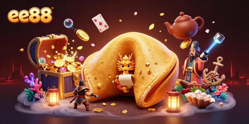 Engage with exciting ee88 casino games featuring golden treasures and vibrant characters.