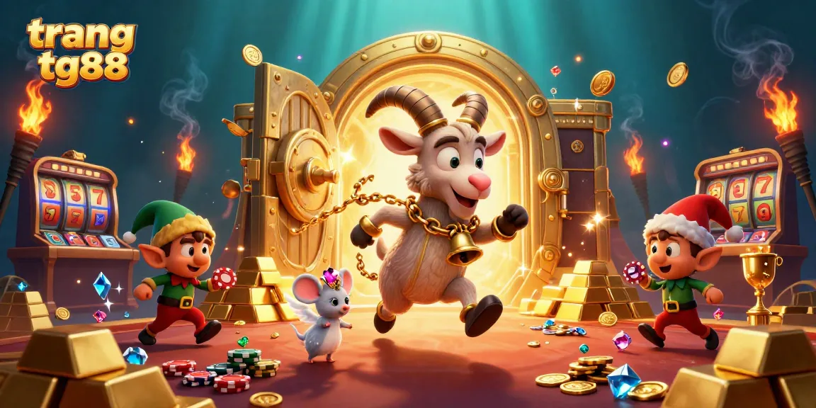Engage with the exciting games at trang tg88, featuring a lively casino scene with cartoon characters and vibrant elements.