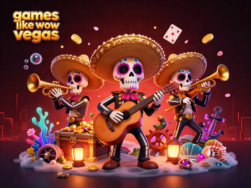 Experience games like wow vegas with vibrant mariachi characters amidst explosive treasure and gems.