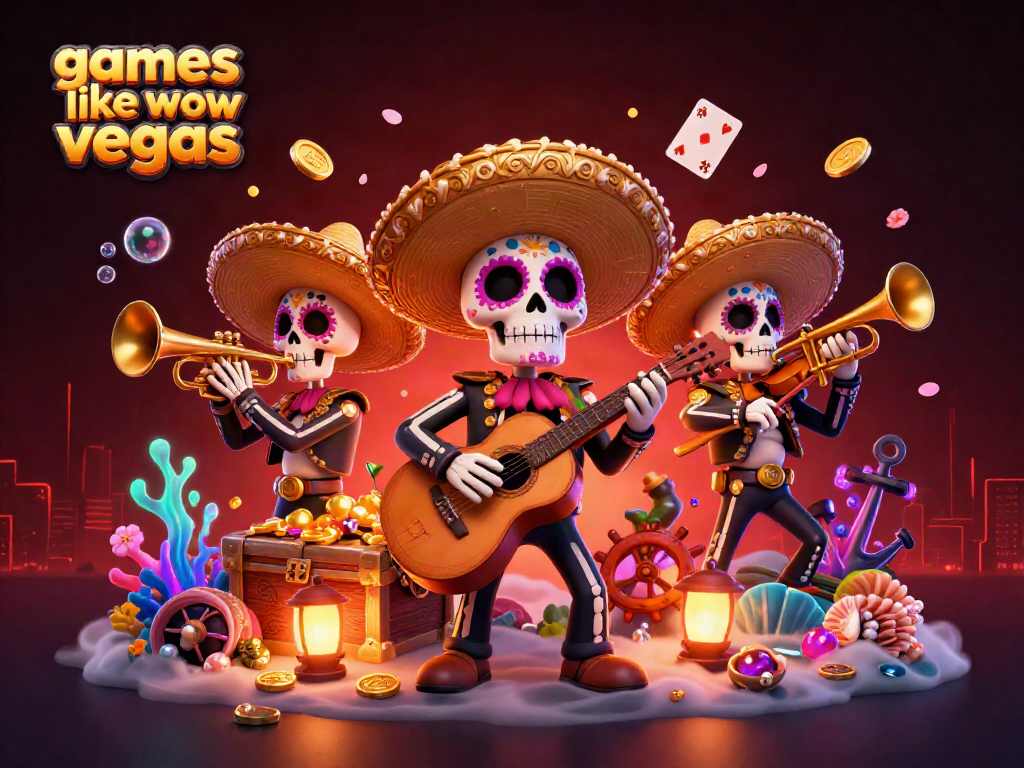 Experience games like wow vegas with vibrant mariachi characters amidst explosive treasure and gems.