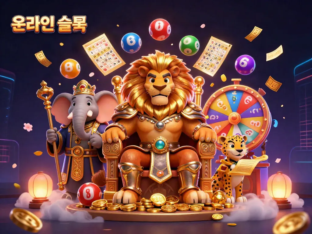 온라인슬롯의 매력을 뽐내는 화려한 3D 일러스트레이션