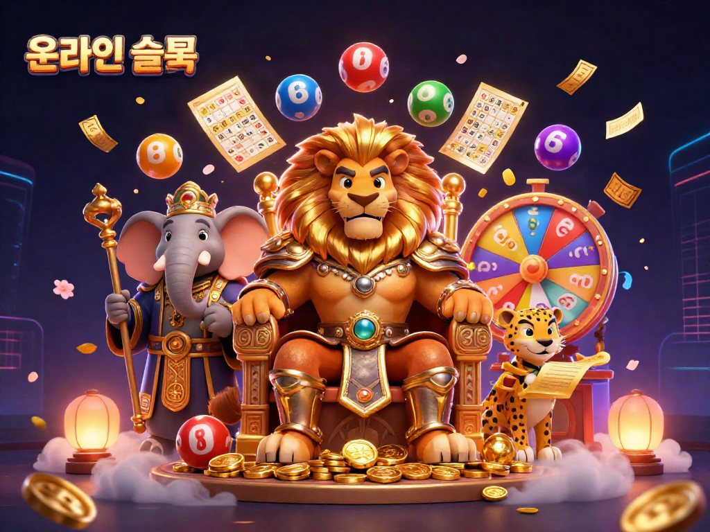 온라인슬롯의 매력을 뽐내는 화려한 3D 일러스트레이션