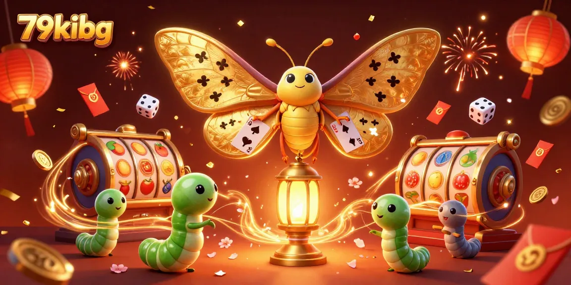 Engage in exciting gameplay at 79kibg with 3D casino-themed illustration full of vibrant slot elements.