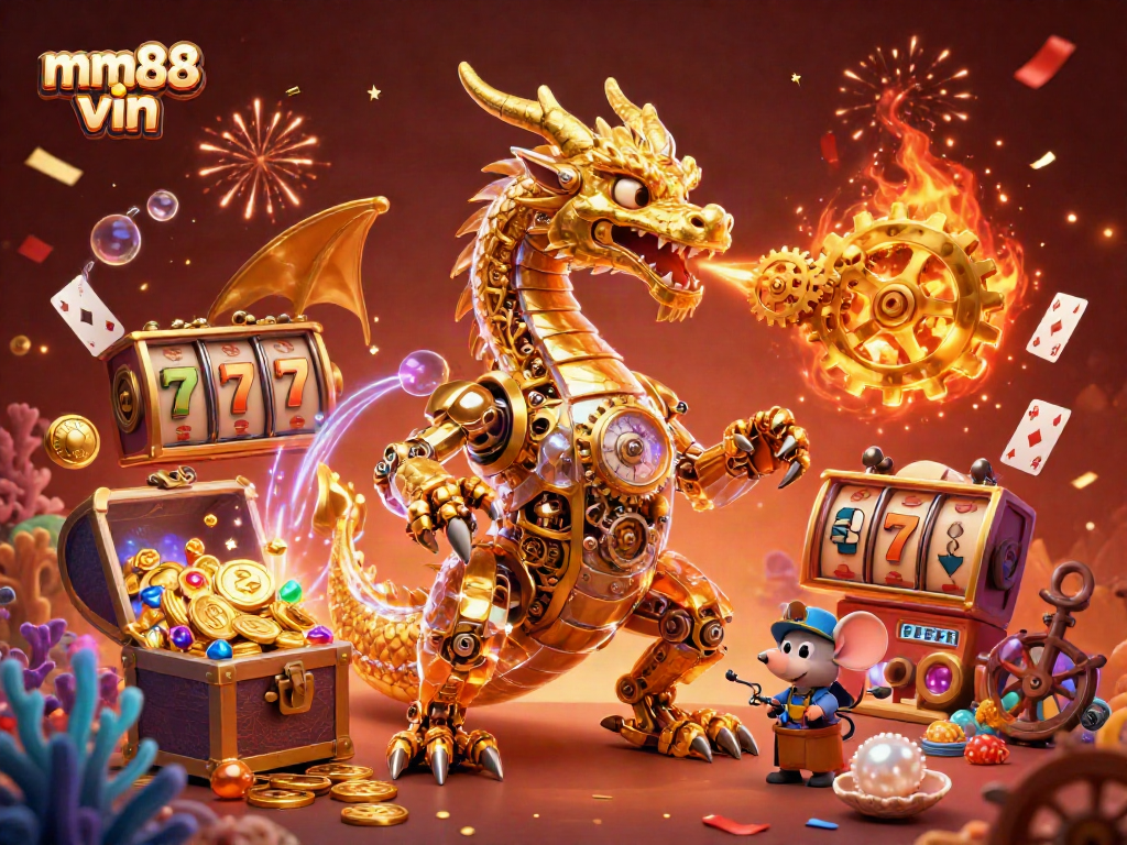 Experience the thrill of mm88 vin with slot games featuring a golden dragon and riches in an ocean adventure.