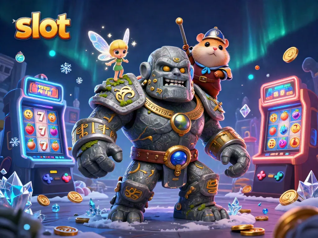 Spin the reels with slot machines, featuring vibrant characters and a magical casino atmosphere.