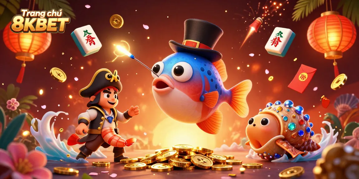 Join the excitement at Trang chủ 8KBET, where gold coins and treasure await players in a vivid underwater casino.