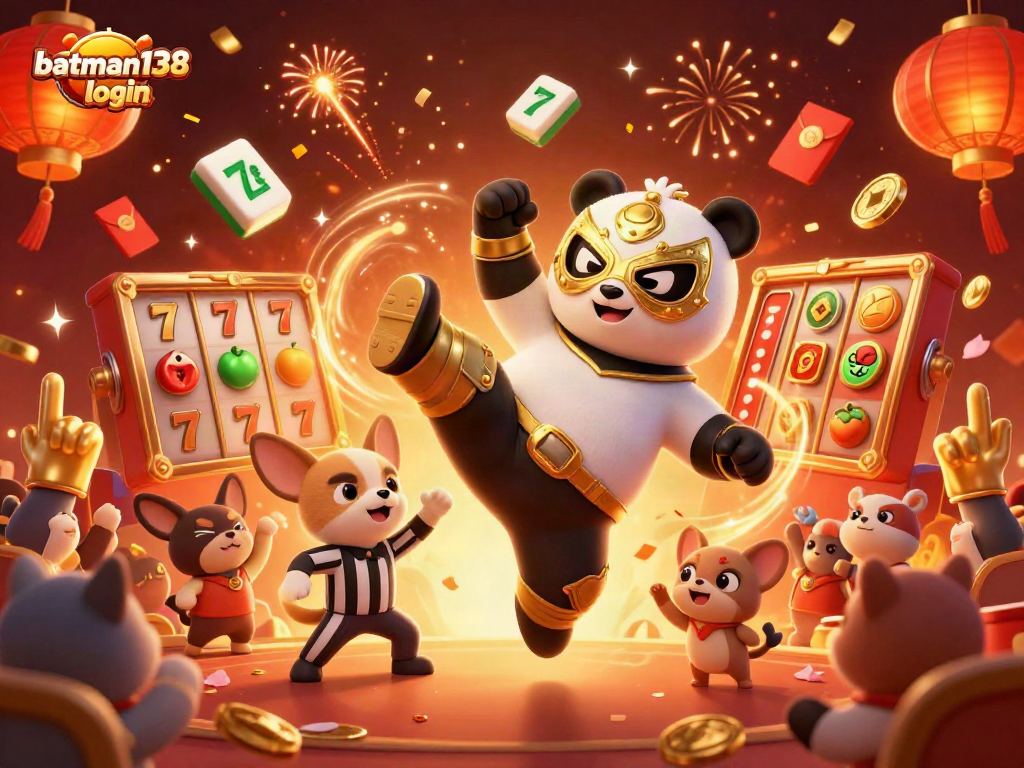 Jump into wins with batman138 login at this dynamic 3D casino-themed illustration.