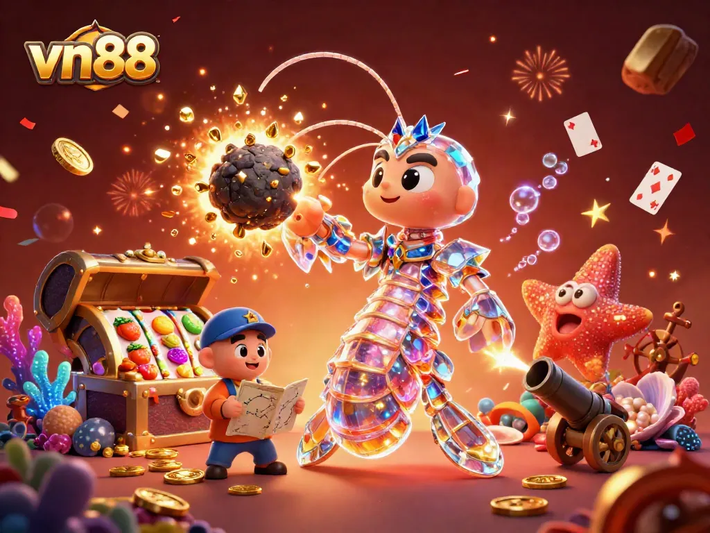Engage in vibrant casino action with vn88 as a galactic samurai mantis shrimp battles asteroids and treasures.