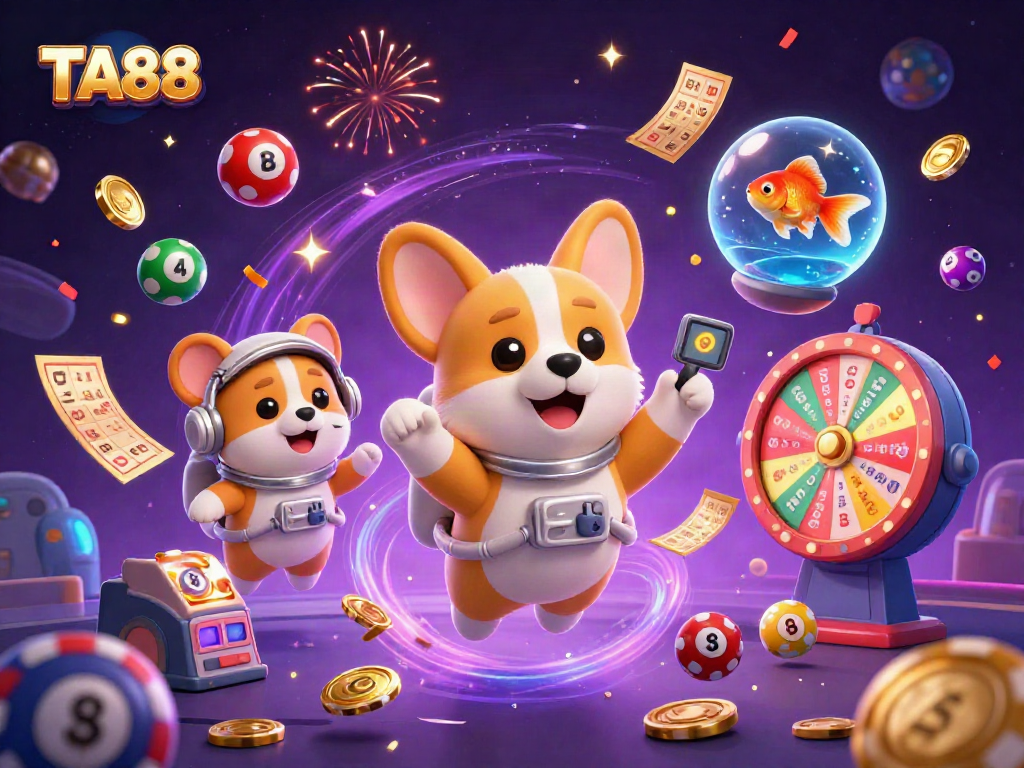 Explore exciting wins at TA88 in a vibrant, floating casino filled with games.