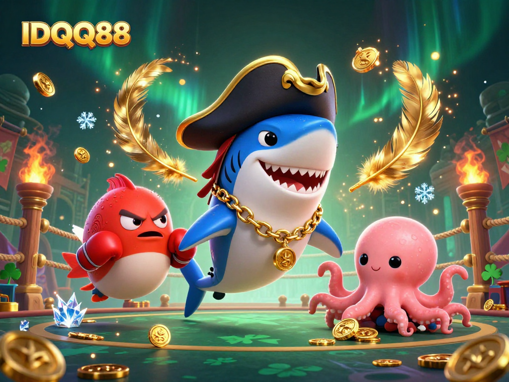 Experience thrilling wins at IDQQ88 with our vibrant casino illustration featuring an exciting pirate adventure!